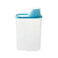 thumbnail image 1 of MasteelfCA Cereal Container with Pour Spout and Measuring Cup Plastic Clear Airtight Watertight Cereal Keeper Food Storage Containers for Rice Grain Cereal Oatmeal Sugar Nuts Beans Size S(Blue), 1 of 6