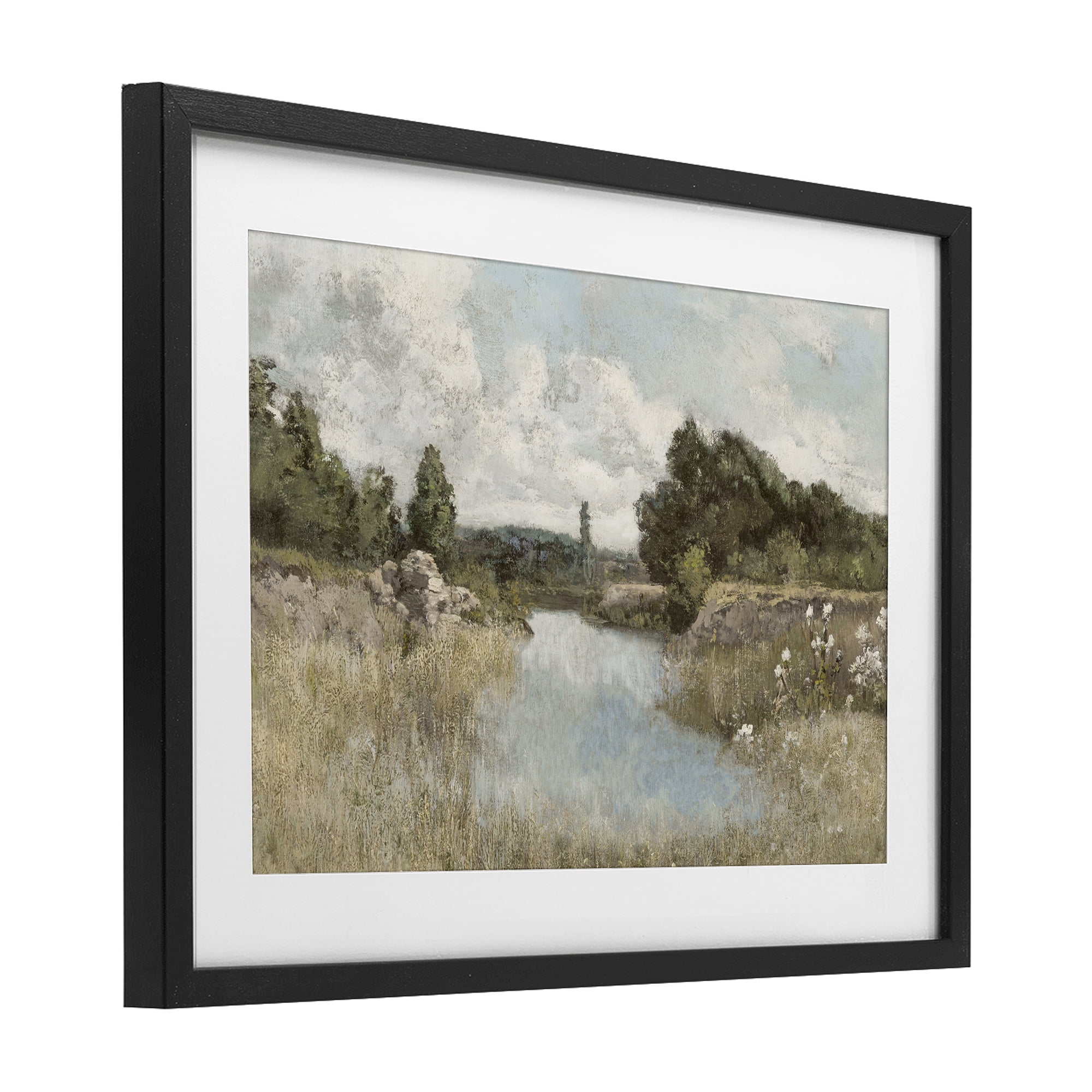 Stupell Industries Dawn At The Shore Black Framed Print Under Glass, design by Christy McKee
