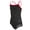 Black/Red, variant on HydroLast Piped Thin Strap One Piece Swimsuit, High Cut, Athletic (Women’s)
