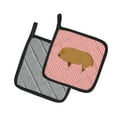 thumbnail image 2 of Carolines Treasures Hungarian Mangalica Pig Pink Check Pair of Pot Holders 7.5HX7.5W multicolor, 2 of 3