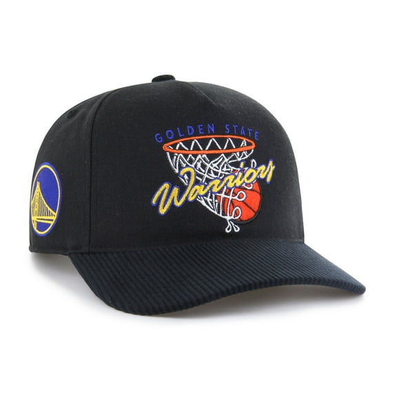 Men's '47 Black Golden State Warriors Nothing But Net Hitch Adjustable Hat