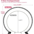 thumbnail image 3 of 8.5FT x 7.4FT Black Metal Wedding Arch - Extra Large Balloon Backdrop Stand with Base, Round Frame for Ceremony, Party Supplies, Outdoor Garden & Climbing Plants, 3 of 5