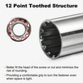 thumbnail image 4 of 2pcs 12 Point Socket 1/2" Drive by 13mm Metric CR-V Steel Shallow Sockets, 4 of 7
