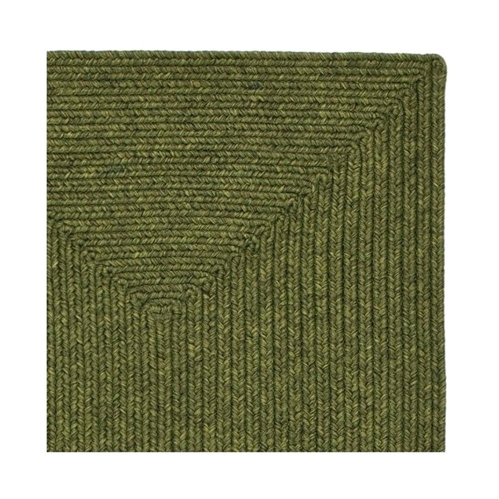 SAFAVIEH Braided Rishika Solid Machine Washable Reversible Runner Rug, Green, 2'3" x 22'