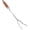 wooden handle 40cm, variant on Two Prong Meat Fork Stainless Steel Long Handle 50cm Carving Serving for Kitchen Grillingwooden handle 40cm