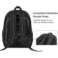 thumbnail image 5 of Kiddopark Unisex Transparent Heavy Duty Mesh Backpack, Black, 5 of 6