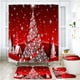 thumbnail image 5 of Cortina de ducha impresa Bearachild Navidad poliéster 3 piezas para cuarto de baño, 5 of 6