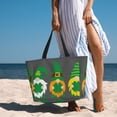 thumbnail image 6 of Balery Spring St Patrick’S Day Irish Gnomes Beach Travel Bag - Water-Resistant, Large Capacity Lightweight Tote with 7 Pockets for Women and Men - Perfect for Beach, Pool, Gym, and Travel, 6 of 7