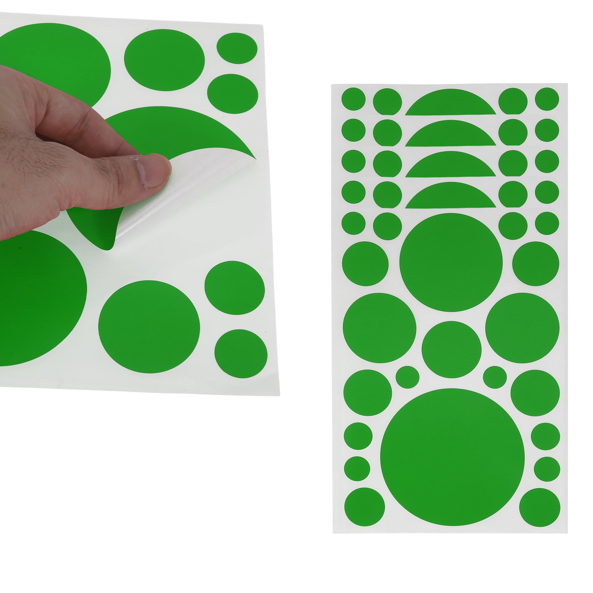 Unique Bargains Mall Large Round Dots Gift Stickers 6PCS Light Green