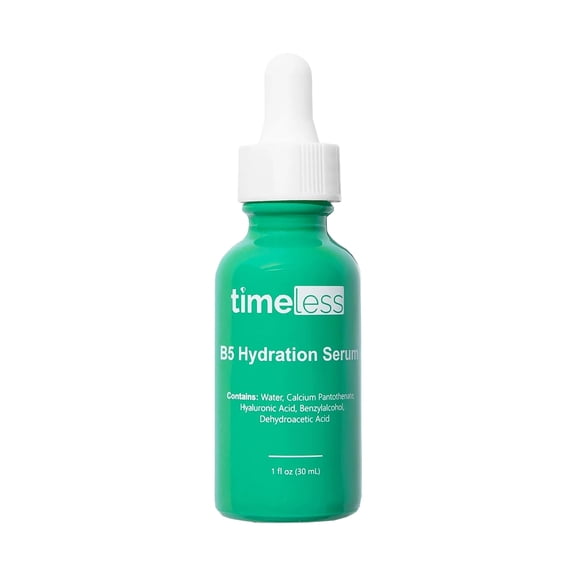 Timeless Skin Care Vitamin B5 Serum - Hydrating Face Serum with Hyaluronic Acid - Oil-Free - for Oily Skin - Fragrance-Free - 1Fl oz