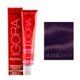 thumbnail image 1 of 5-99 Light Brown Violet Extra , Schwarzkopf Professional Igora Royal Permanent Hair Color Creme Dye (2.1 oz) Hair - Pack of 6 w/ Sleek Teasing Comb Tinte Cabello Schwarzkopf by Sleekshop belleza, 1 of 1