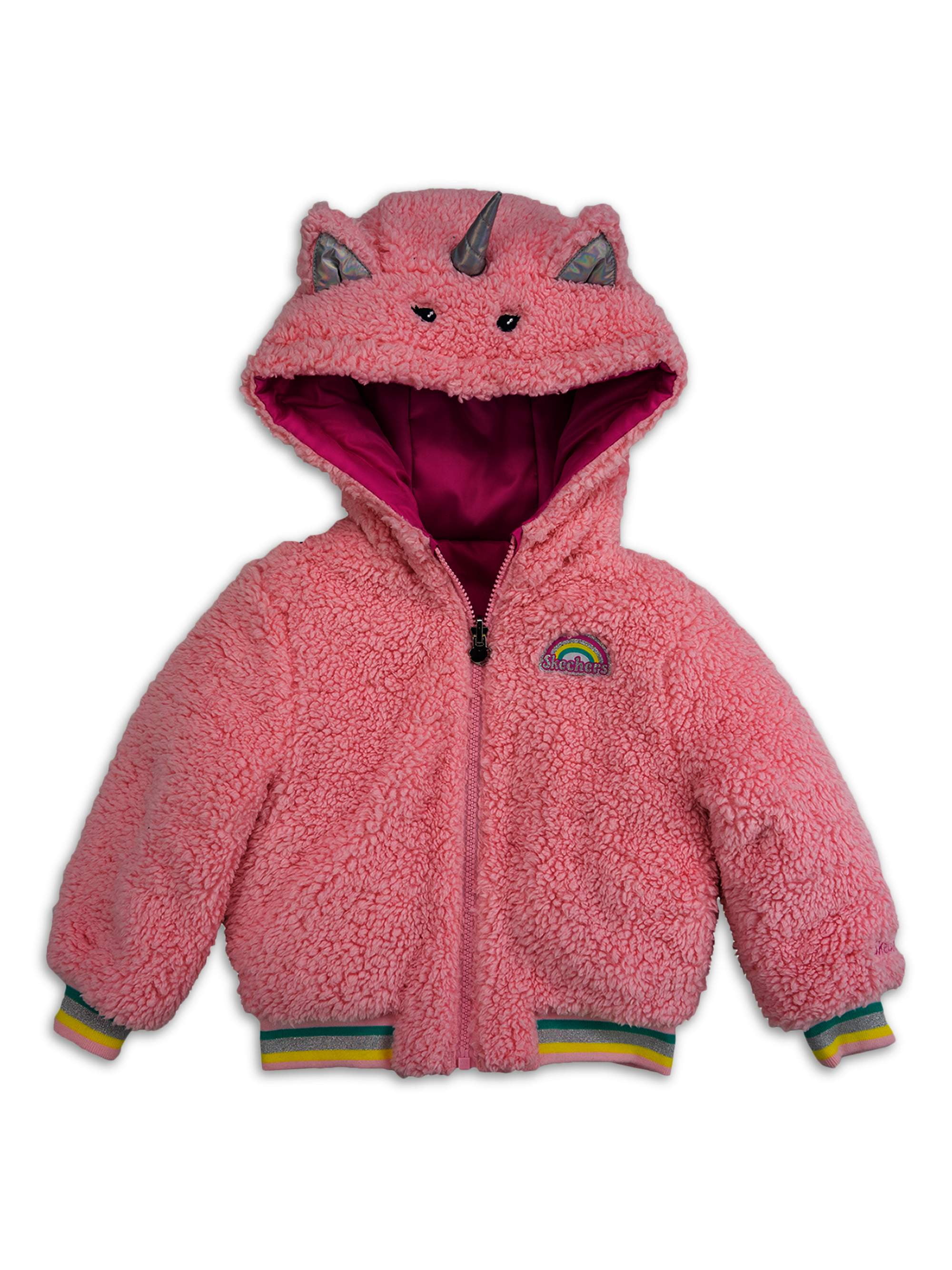 Skechers Baby Toddler Girl Colorblock Winter Jacket Coat