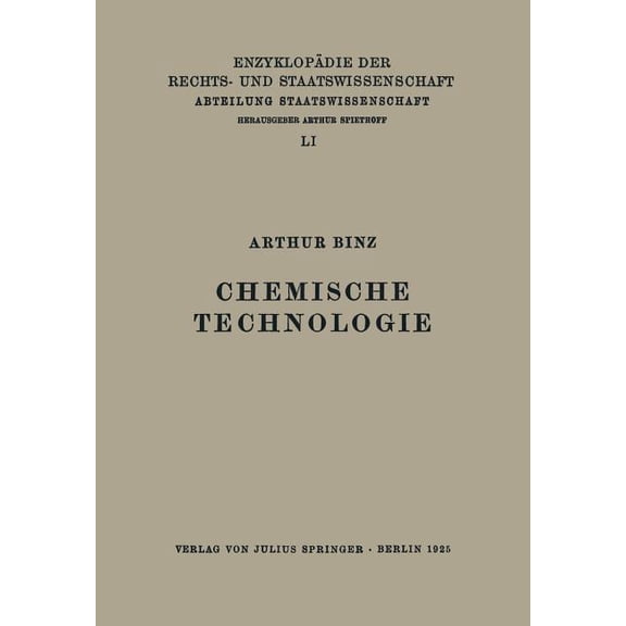Chemische Technologie, (Paperback)