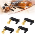 thumbnail image 3 of Violin Fine Tuner, 4 Pcs 1/2 Violin Fine Tuner Metal Violin String Adjuster Part Musical Instrument Accessory, 3 of 8