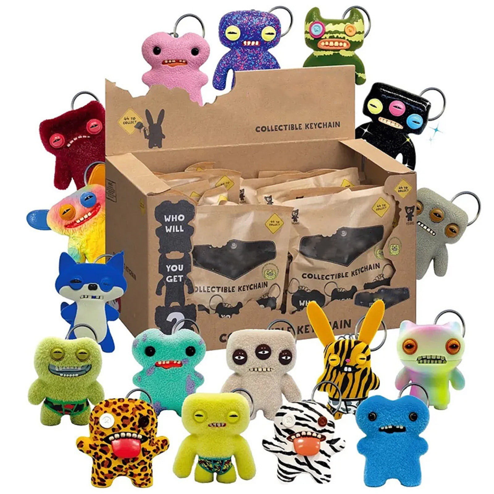 Fugglers Plush Clearance! 6 Inch Fuggler Keychain Funny Ugly
