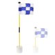 thumbnail image 1 of Soidarity Golf Flagstick Set Portátil Desmontable Ajustable Impermeable Lavable Colorido ABS Agujero Taza Poner Bandera Verde Amarillo Golf Blanco azul Soidarity OD021174-07, 1 of 6