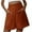Orange, variant on IROINNID Women's Casual Leisure Wide Leg High Waist Shorts With Pocket