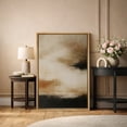 thumbnail image 2 of Framed Canvas Print Beige Black Abstract Wall Art Neutral Modern Decorative for Living Room Bedroom - 16"x24" NATURAL, 2 of 8