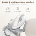thumbnail image 5 of Yaheetech Foldable Ironing Board, Heavy Duty Iron Board with 9 Adjustable Heights, 4 Layer Cover and Safety Iron Rest, 52X14 Compact and Space Save, Gray, 5 of 9