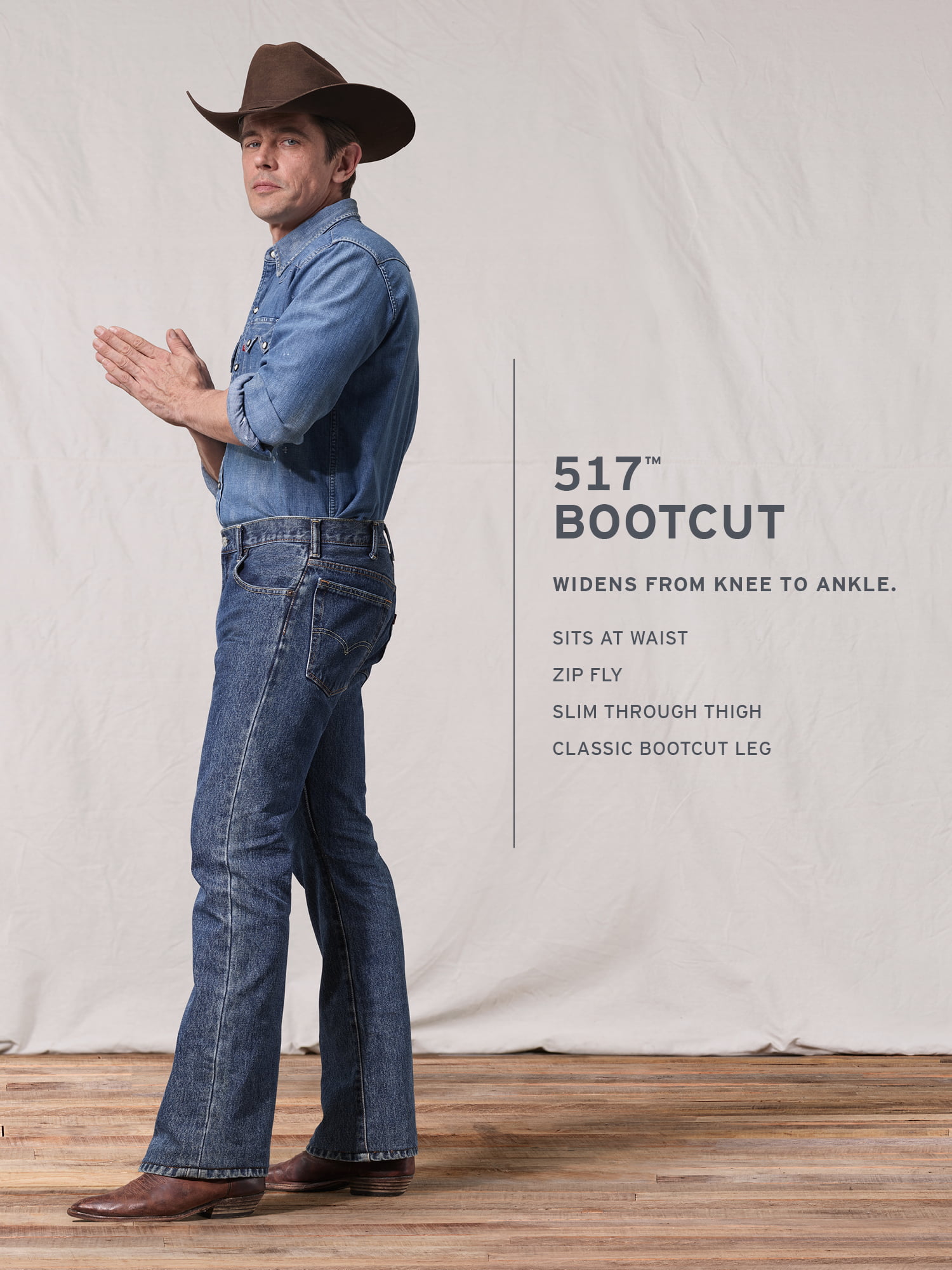Glorious Plante træer Muligt Levi's Men's 517 Bootcut Jeans - Walmart.com