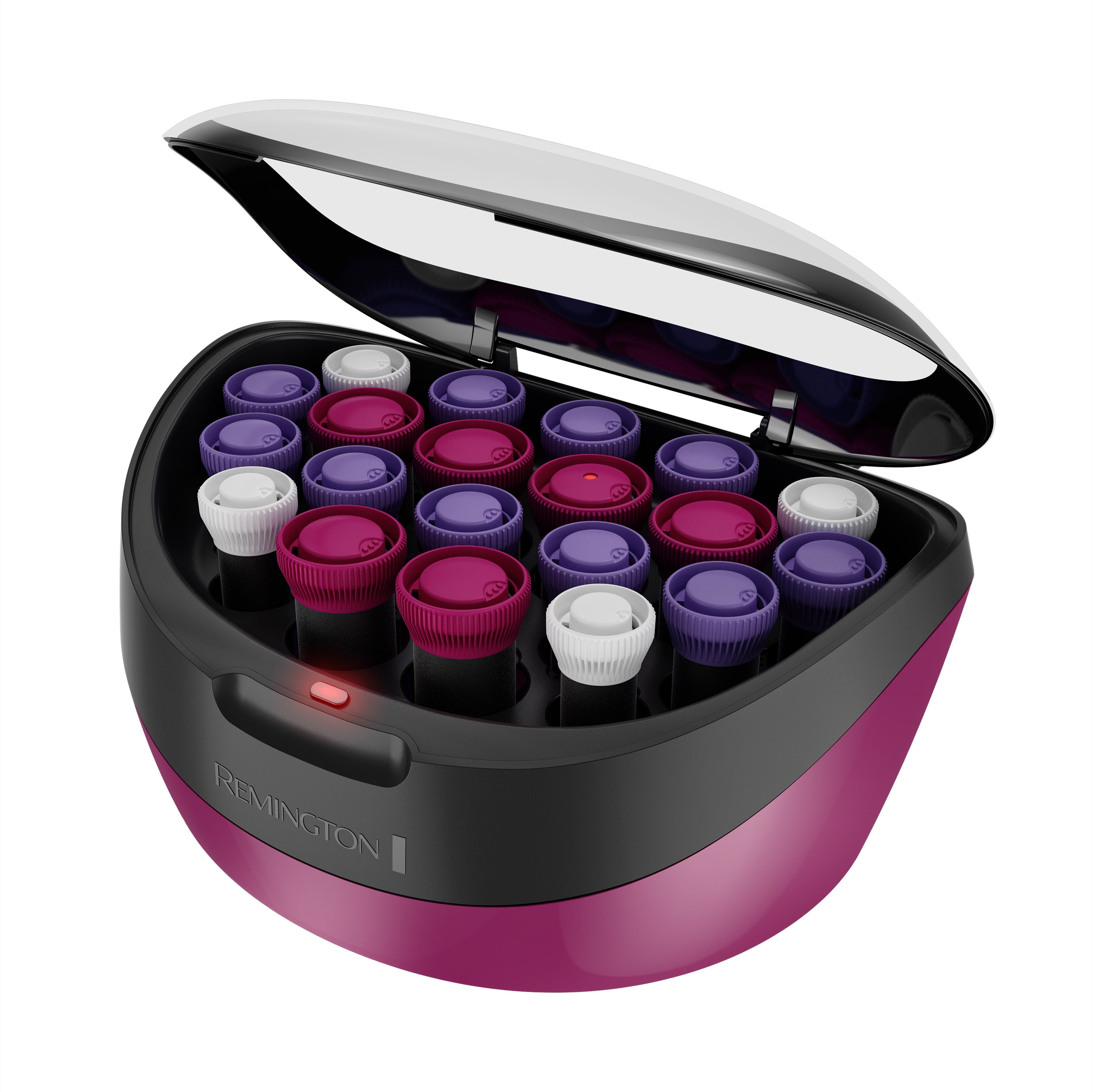 Remington Professional Ceramic Conditioning Hot Hair Rollers, 20 Piece Set,  Ionic, Purple, H5600H 
