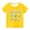 Yellow, variant on MeetoTime Kids Easter Eggs Print Short Sleeve Top Round Neck Comfortable T-shirt for Toddler Boys Girls