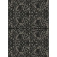 thumbnail image 1 of Ahgly Company Indoor Rectangle Patterned Black Novelty Area Rugs, 7' x 10', 1 of 6