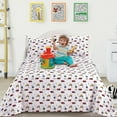 thumbnail image 2 of Viviland Kids Full Sheet Set Printed Boys Bed Sheets Excavator Toys Theme, 2 of 7