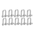 thumbnail image 1 of Stainless Steel M6 Short Straight D Shackle - Boat Rigging Hardware, 1 of 5