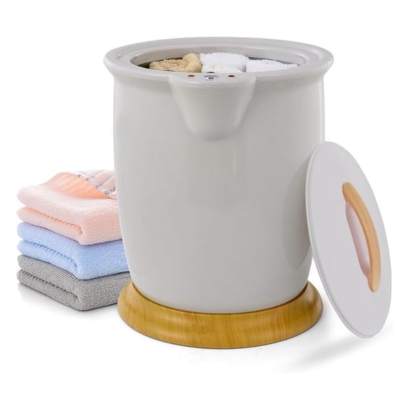 Towel Warmer, Luxury Towel Warmer Bucket w/Fragrance Holder, Auto Shut Off, Fits Up to Two 40" x 70" Oversized Towels, Bathrobes, Blankets, Large Towel Warmer for Bathroom