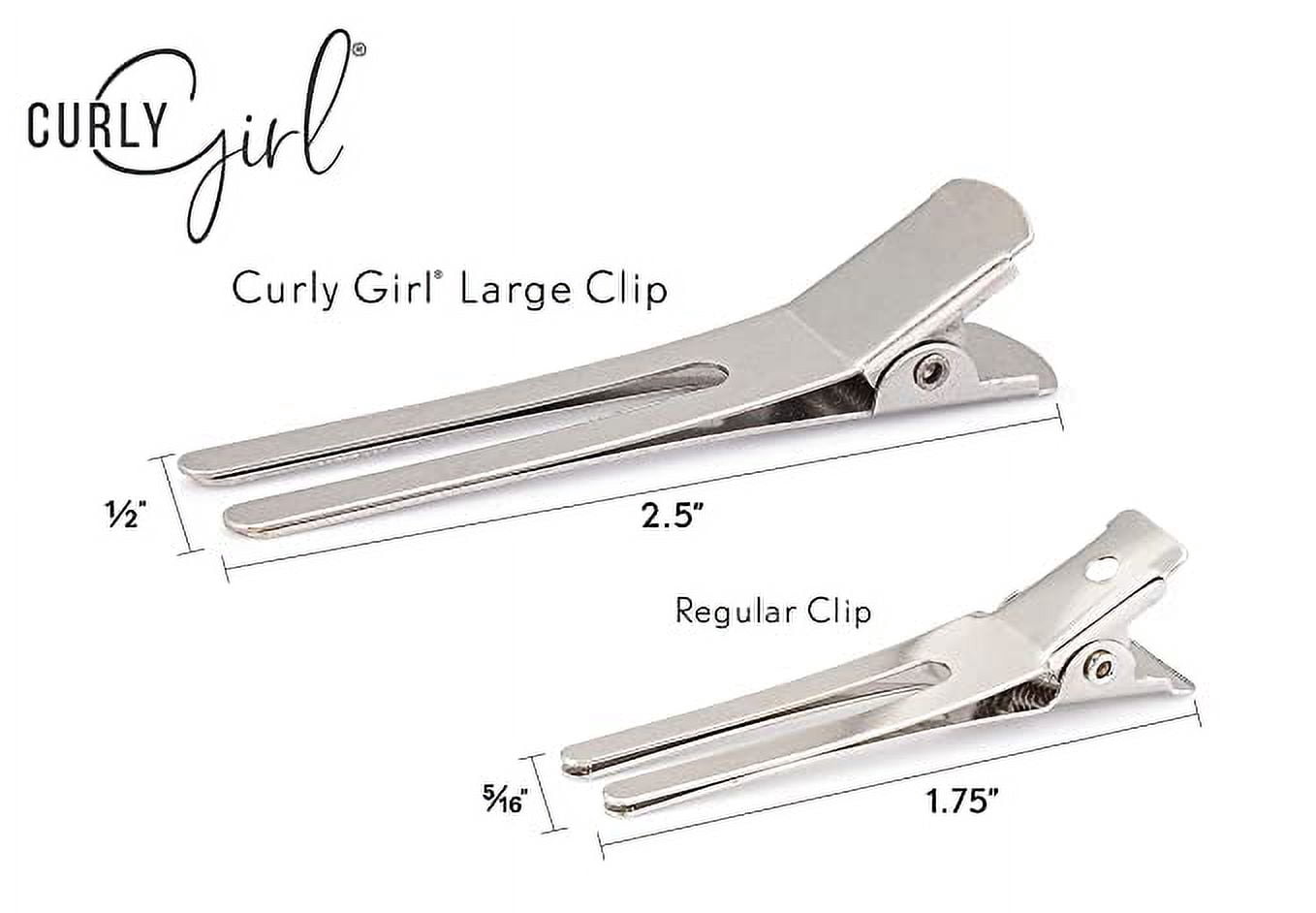 Curly Girl Alligator Hair Clips, Large Root Alligator Clip Set Claw Style, Rust-Resistant Hair Styling Clips, Salon or Home Use- 100 count