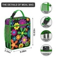 thumbnail image 3 of Floral Insulated Lunch Bag Box Men Reusable Lunch Bag Fit Most Bento Boxes Lunch Tote Portable Bag School Beach, 3 of 6