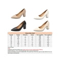 thumbnail image 2 of Fangasis Womens Pump Shoes Non-slip High Heels Slip On Pumps Party Lightweight Dress Shoe Black 7.5, 2 of 9
