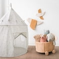 thumbnail image 6 of 3 Sprouts Kids Play Tent Playhouse Castle with Recycled Fabric for Indoor and Outdoor Games in Blueberry Taupe, 6 of 8