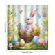 thumbnail image 3 of Cortina de Baño de Pascua, Sin Taladros, con 12 Ganchos, 3 of 6