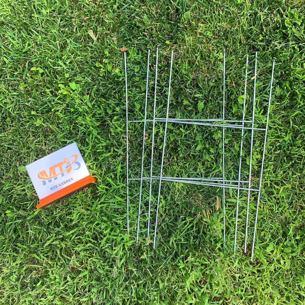 10 Pack H Frame Wire Stakes 20 x10 inch 9 Gauge Galvanized Wire -Yard Sign Stakes Fit for 4mm, 5mm Corrugated Signs, Heavy Duty Metal Step Stakes