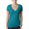 thumbnail image 2 of Women's Deep V-Neck Short Sleeve T-Shirt, 2 of 2
