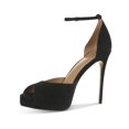 thumbnail image 2 of Sam Edelman Womens Florencia Suede Ankle Strap Heels, 2 of 3