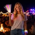 thumbnail image 4 of Multi-Color Glow Sticks Bulk Pack Neon Party Supplies with Connectors for DIY Bracelets Glasses Necklaces Light Up Rave Favors for Adults, 4 of 6