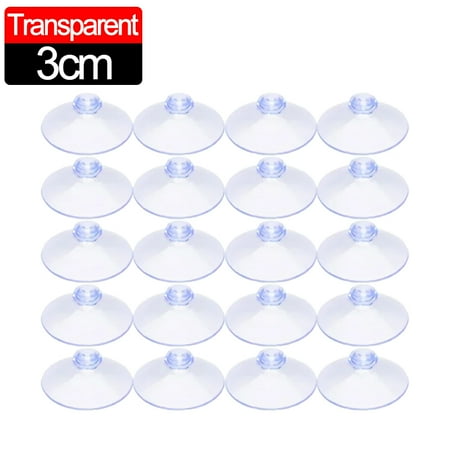 

1/50Pcs Mushroom Head Sucker Transparent PVC Glass Window Sucker Perforated Clear Suction Cup Hooks Towel Hanger for Decor