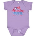 thumbnail image 3 of Inktastic 4th of July American Cutie Red and Blue Stars and Hearts Boys or Girls Baby Bodysuit, 3 of 5