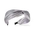 thumbnail image 1 of Bandas para el cabello Sonducket Aro Estilo elegante ancho colores surtidos diadema con nudo torcido Diademas ajustables gris, 1 of 6