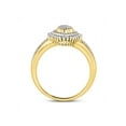 thumbnail image 4 of FB Jewels 10kt Yellow Gold Womens Round Diamond Marquise-shape Cluster Ring 1/4 Cttw Size 5.5, 4 of 4