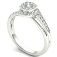thumbnail image 2 of 1/2 Carat T.W. Diamond Cluster Bypass 10kt White Gold Engagement Ring, 2 of 4