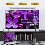 GearIT USB-C to HDMI 2.1 8K HDR Adapter, 8K@60Hz or 4K@120Hz DP Alt Mode, Type C Thunderbolt 3/4 Compatible for MacBook Pro 2020, iPad Pro 2020, Galaxy S20, and More