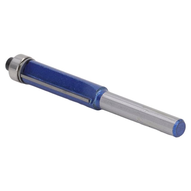 Fresa para carpintería broca enrutadora de corte al ras resistente al calor vástago afilado de 1/4 con rodamiento para tableros de madera ANGGREK Otros