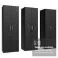 thumbnail image 4 of Madesa Kitchen Pantry Set Storage Cabinet 6 Doors 12 Utility Shelves 70"L Wooden Organization Unit for Kitchen 9 Adjustable Shelves Anti Tipping - Black, 4 of 9