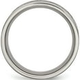 thumbnail image 2 of Titanium Brushed Center 8mm Scroll Design Band (Size 9.5) Made In China tb258-9.5, 2 of 5