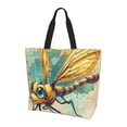 thumbnail image 2 of Fuzoiu Cartoon Dragonfly Art Print Tote Bags for Women,Shoulder Bag, Gym Tote,Top Handle Ladies Shoulder Bags for Work Beach Travel and Shopping Grocery, 2 of 9