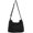 Black, variant on Kukuzhu Canvas Hobo Bag for Women Men Crossbody Shoulder Bag Handbag Large Totes Purse Satchele with Pure Color